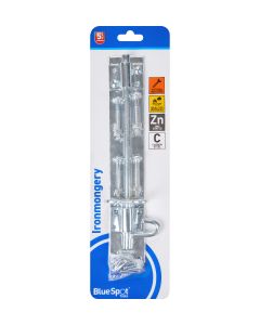  Blue Spot Tools Ironmongery 250mm Zinc Plated Brenton Bolt