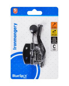  Blue Spot Tools Ironmongery 50mm Black Powder Coated Auto Gate Latch