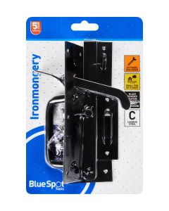  Blue Spot Tools Ironmongery 50mm Black Powder Coated Suffolk Latch