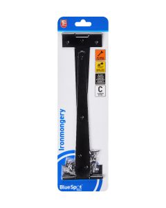  Blue Spot Tools Ironmongery 250mm Black Powder Coated Tee Hinge