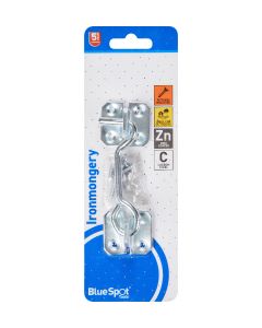  Blue Spot Tools Ironmongery 102mm Zinc Plated Cabin Hook