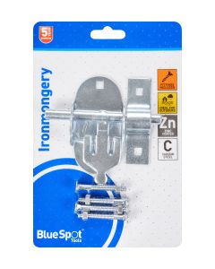  Blue Spot Tools Ironmongery 100mm Zinc Plated Oval Pad Bolt