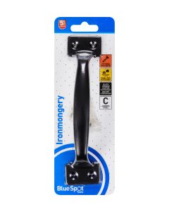  Blue Spot Tools Ironmongery 200mm Black Powder Coated Pull Handle