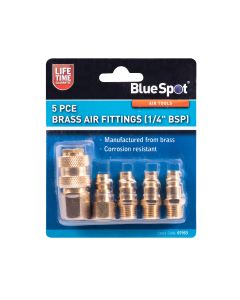 Blue Spot Tools 5 PCE Brass Air Fittings (BSP)